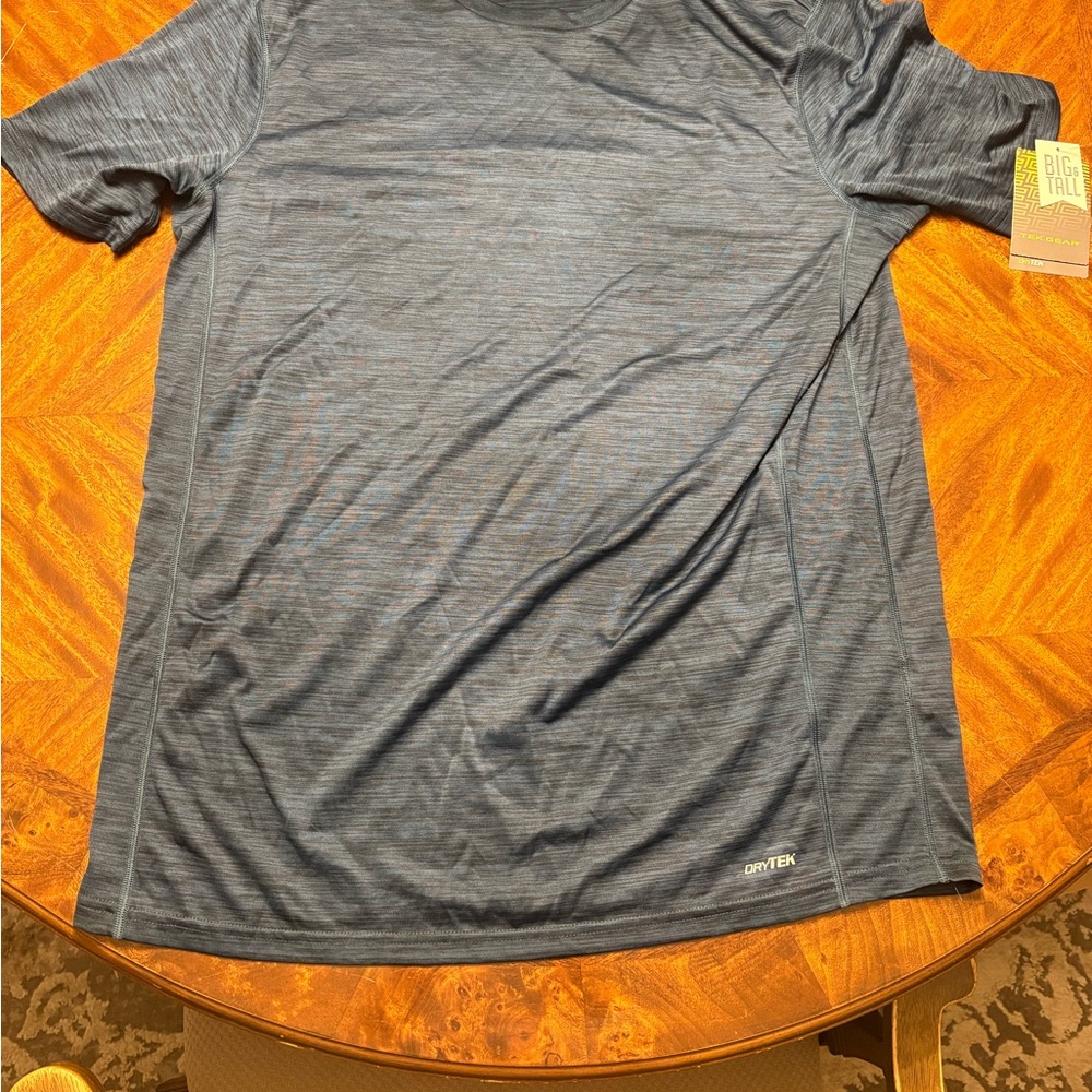 Tek Gear Men's Heathered Blue Short Sleeve Tee